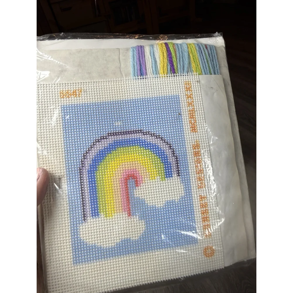 Sunset Needlepoint Kit “You Are My Rainbow” #5547 New — Fits 4x5” Frame